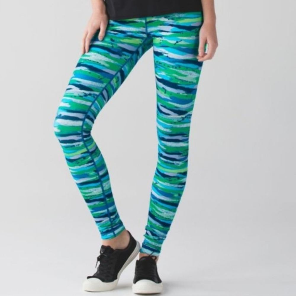 Lululemon Wunder Under Pant Hi-Rise Seven Wonders Multi Size 10